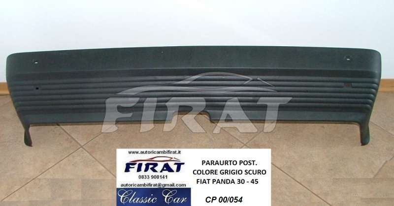 PARAURTO FIAT PANDA 30 - 45 - 4X4 POST. NERO ORIGINALE
